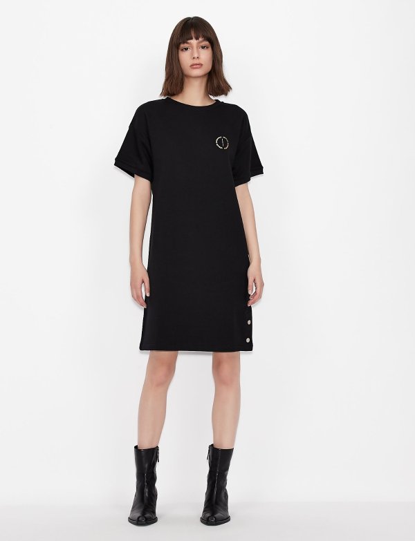 JERSEY COTTON T SHIRT DRESS, Midi Dress for Women | A|X Online Store
