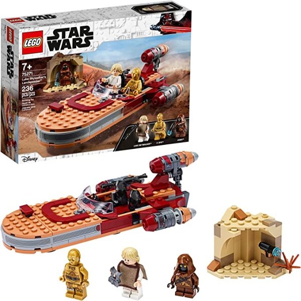 Star Wars: A New Hope Luke Skywalker’s Landspeeder 75271 Building Kit, Collectible Star Wars Set, New 2020 (236 Pieces)