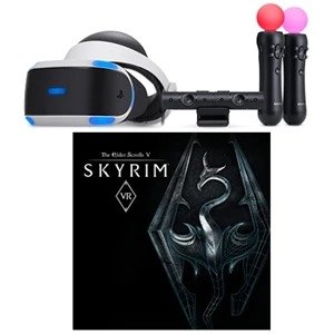 PlayStation VR Headset Bundle - Includes camera, motion controllers and Skyrim VR