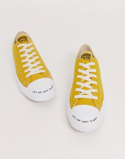 Yellow Chuck Taylor Ox All Star Renew Recycled Sneakers | ASOS