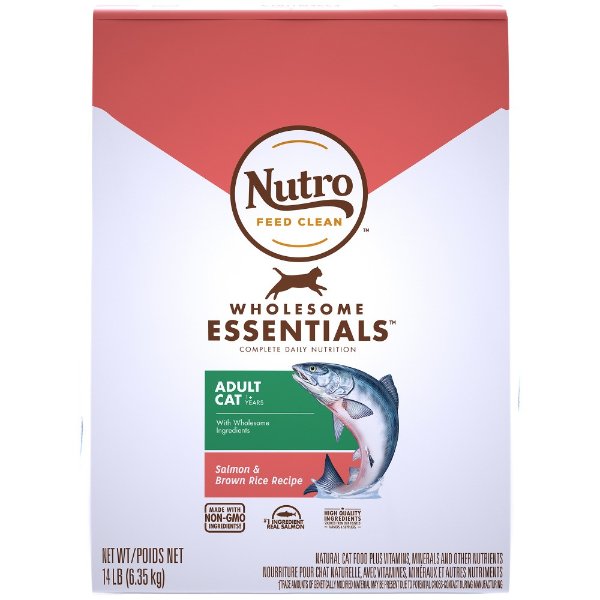 Nutro Wholesome Essentials Adult Salmon and Brown Rice Dry Cat Food | Petflow