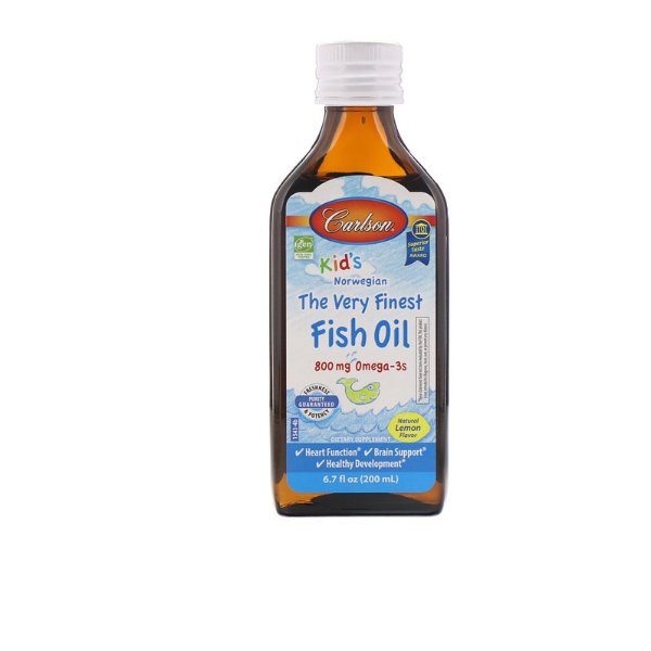 Carlson Labs, 儿童，挪威，超优质鱼油，天然柠檬味，6.7 液体盎司（200 毫升）