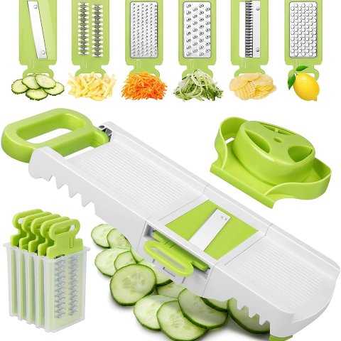 Sedhoom Direct l 6 in 1 Vegetable Mandoline Slicer Cutter