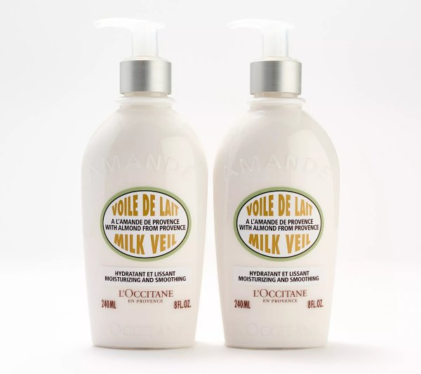 L'Occitane Almond Milk Veil Body Moisturizer Duo