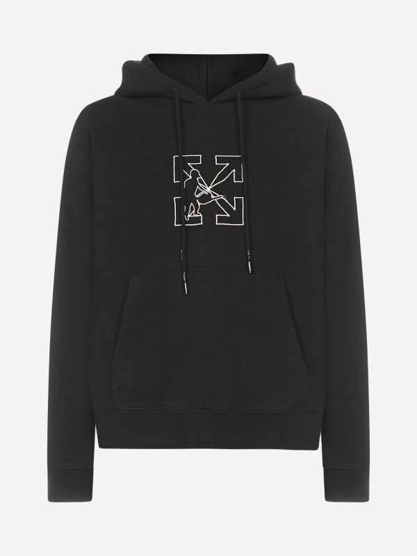 Logo Workers cotton hoodie