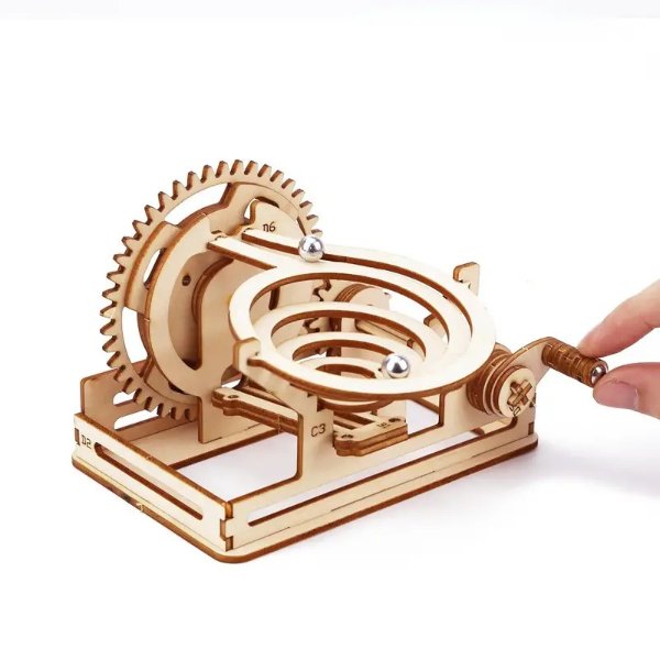 1pc Educational 3D Wooden Puzzles for Adults and Teens - DIY Model Building Kits with Mechanical Puzzles - Craft Sets for Creative Wood Mechanical Building Toys