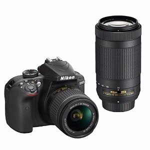 Nikon D3400 24.2MP 单反 + 18-55mm + 70-300mm镜头+相机包套装
