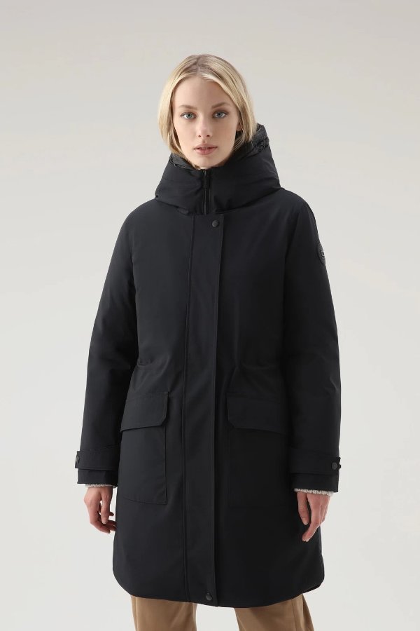 Long Military 3-in-1 Parka Black
