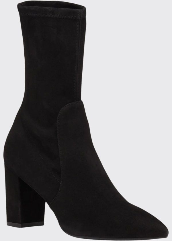 Landry Stretch Suede Booties