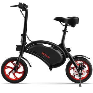 Jetson Bolt Adult Folding Electric Ride On, Foot Pegs, Easy-Folding, Built-in Carrying Handle, Lightweight Frame, LED Headlight, Twist Throttle, Cruise Control, Rechargeable Battery