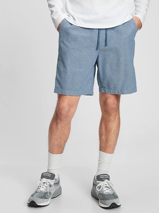 8" Easy Linen Shorts
