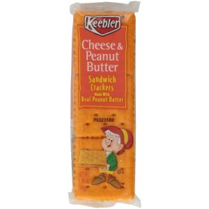 Keebler Sandwich Crackers, Cheese & Peanut Butter (Pack of 6)