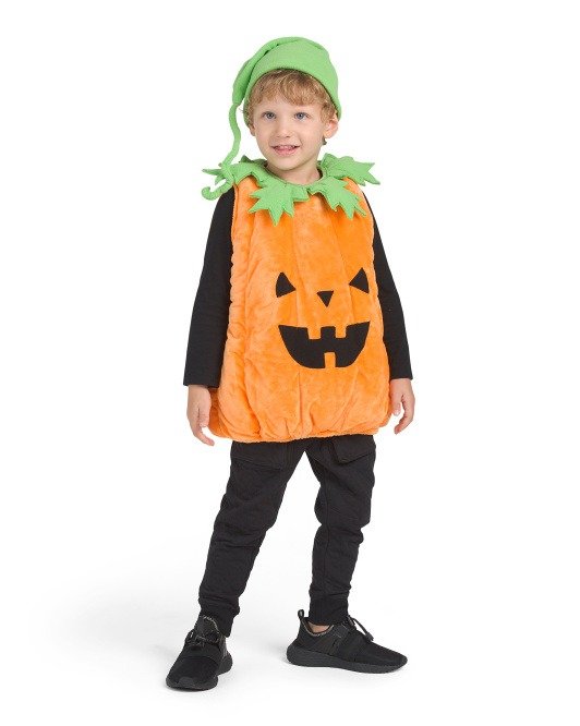 Toddler Pumpkin Plush Bubble Costume