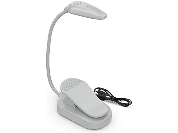 Rechargeable LED Book Light Flex, 3 Modes, Warm Light Clip On Reading Light with Flexible Neck for Reading in Bed, Book Reading Lamp (USB Included)