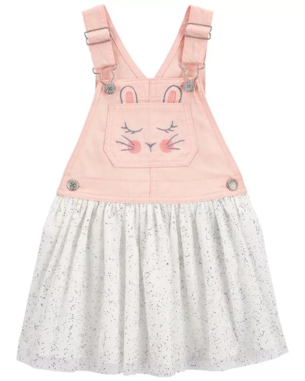 Bunny Print Jumper Dress