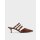 Cognac Strappy Square Back Mules | CHARLES & KEITH