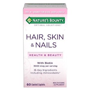 Nature's Bounty Optimal Solutions Hair, Skin & Nails Formula, 60 Tablets