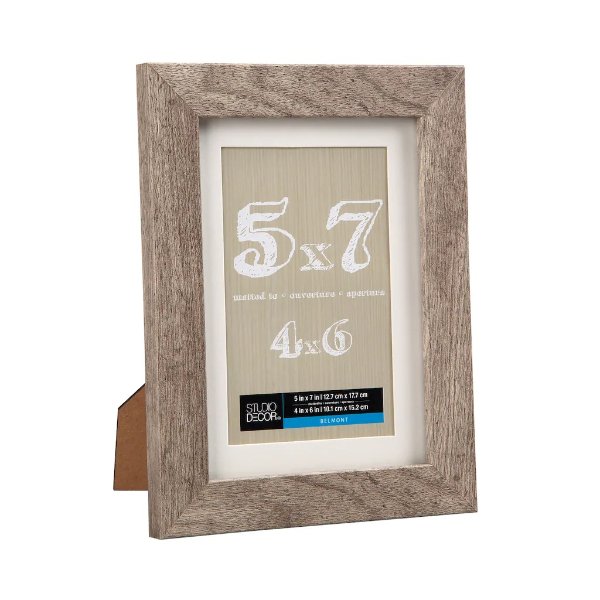 Gray Belmont Frame With Mat By Studio Decor®