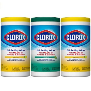 Clorox 超值装消毒湿巾 3罐共225张