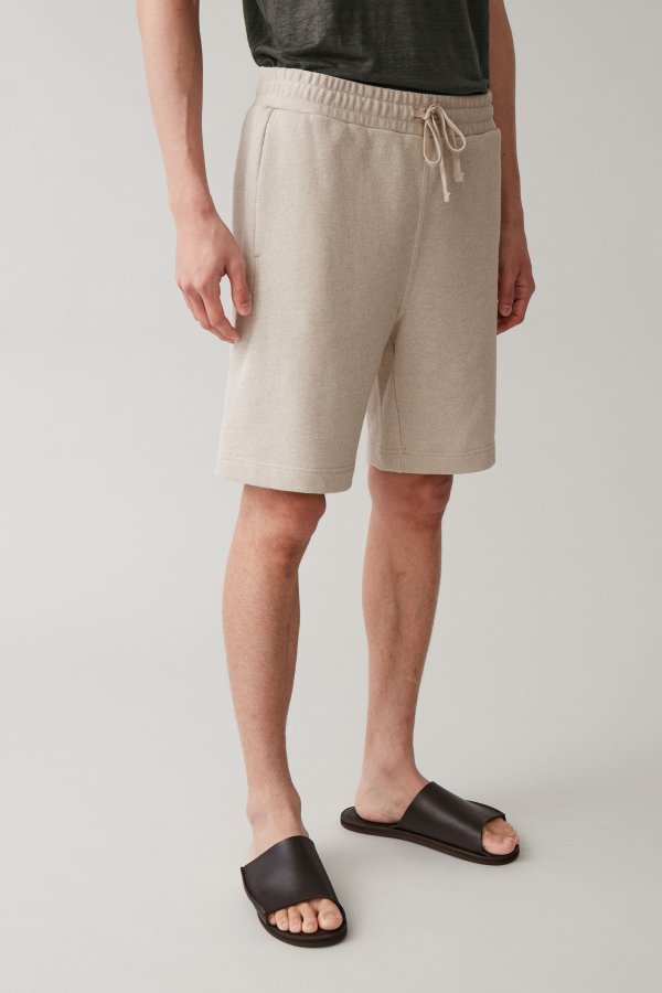 RELAXED COTTON MIX SHORTS