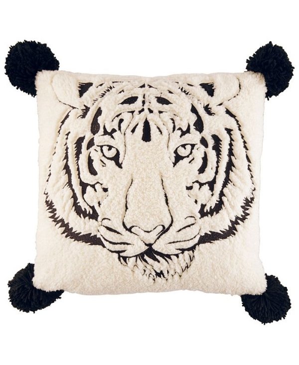 Betsey's Tiger Decorative Pillow, 20" x 20"