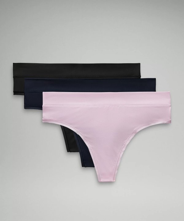 lululemon lululemon UnderEase High-Rise Thong Underwear *3 Pack, Women's  Underwear