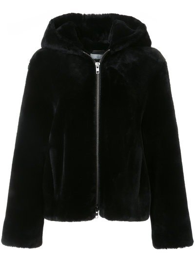 VINCE 
zipped hooded jacket