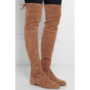 STUART WEITZMAN Lowland stretch-suede over-the-knee boots @ Net-A-Porter