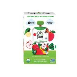 Organic Green Kale and Apples Fruit &#38; Veggie Blend - 4ct/3.2oz Pouches