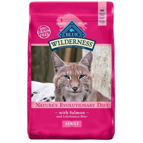 Blue Wilderness Adult Salmon Recipe Dry Cat Food, 11 lbs. | Petco