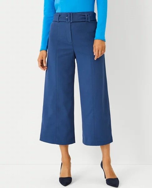The Belted Culotte Pant | Ann Taylor