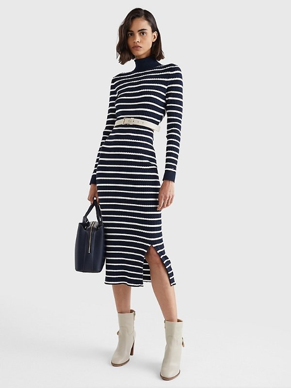 Stripe Midi Sweater Dress | Tommy Hilfiger