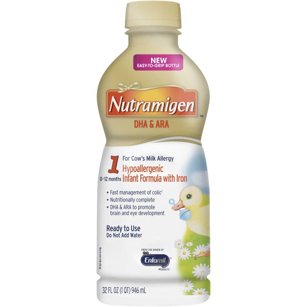 3瓶 Nutramigen 婴儿液体奶32盎司