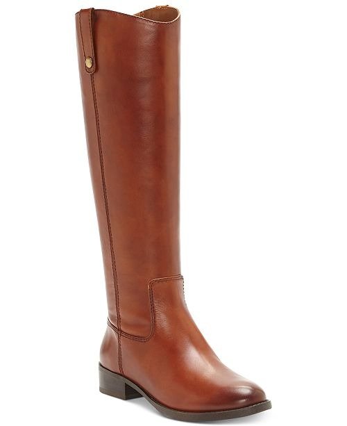 INC Fawne Riding Leather Boots , Created for Macy's