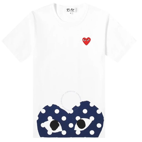 Ladies Double Heart Print T-shirt