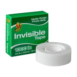 Duck Brand Matte Finish Invisible Tape Refill for Dispenser, 10 Rolls