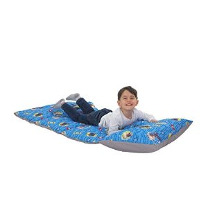 Disney Puppy Dog Pals - Blue, Grey, Yellow & Red Deluxe Easy Fold Toddler Nap Mat