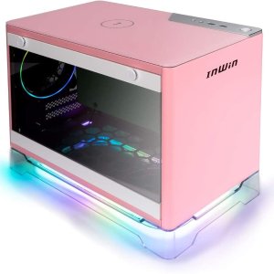 InWin A1 Plus Pink Mini-ITX 机箱 猛男色 带650W金牌电源