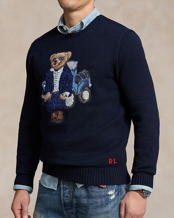 Regular Fit Polo Bear Sweater