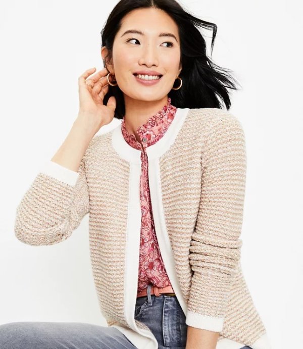 Tweed Sweater Jacket | LOFT