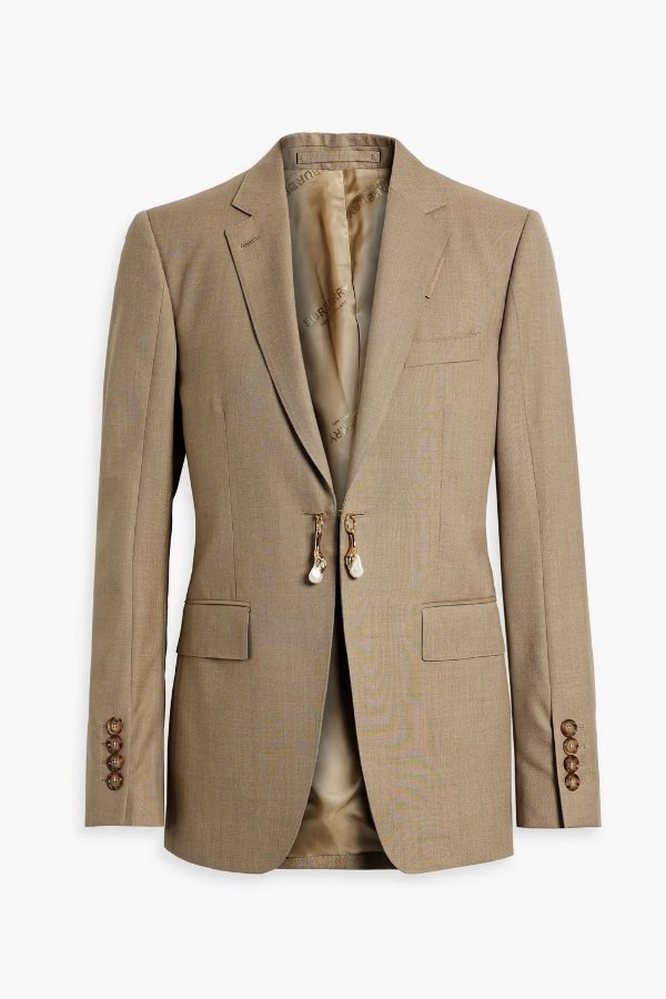 Wool and cashmere-blend twill blazer