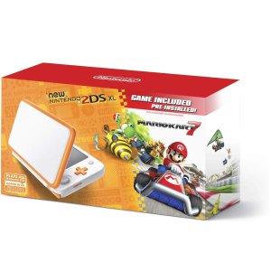 New Nintendo 2DS XL Handheld Game Console - Orange + White