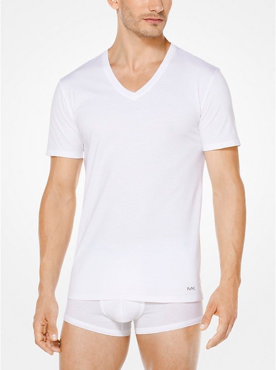 3-Pack Performance Cotton V-Neck T-Shirt