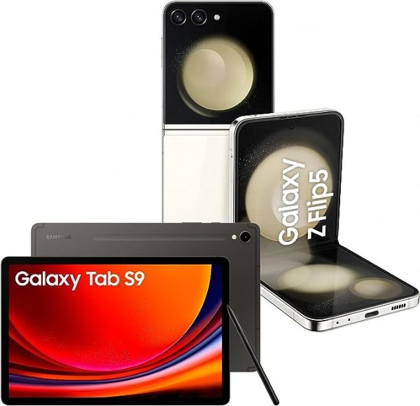 Galaxy Z Flip5 奶油白 512GB + Galaxy Tab S9 平板电脑 256GB