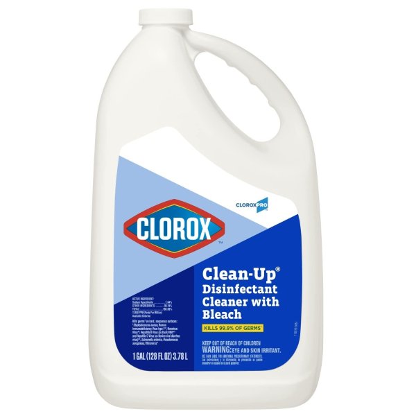 Clorox Clean-Up CloroxPro Disinfectant Cleaner with Bleach Refill, 128 Ounces