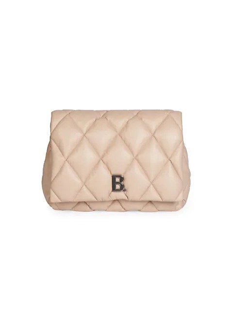 Touch Quilted Leather Clutch