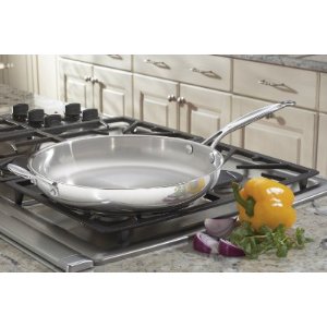 Cuisinart 722-36H Chef's Classic Stainless 14-Inch Open Skillet with Helper Handle