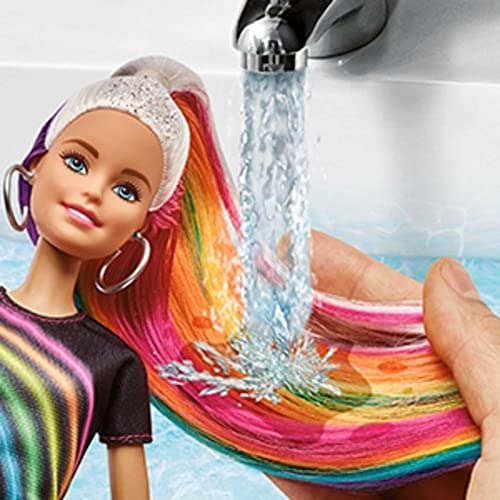 Barbie 芭比娃娃彩虹头发