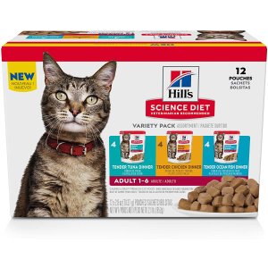 Hill's Science Diet Wet Cat Food Pouches, Adult, 2.8 oz Pouch
