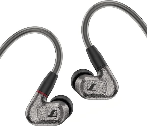 IE 600 in-Ear Audiophile Headphones - TrueResponse Transducers for exquisitely Neutral Sound, Detachable Cable with Flexible Ear Hooks, Includes Balanced Cable, 2-Year Warranty